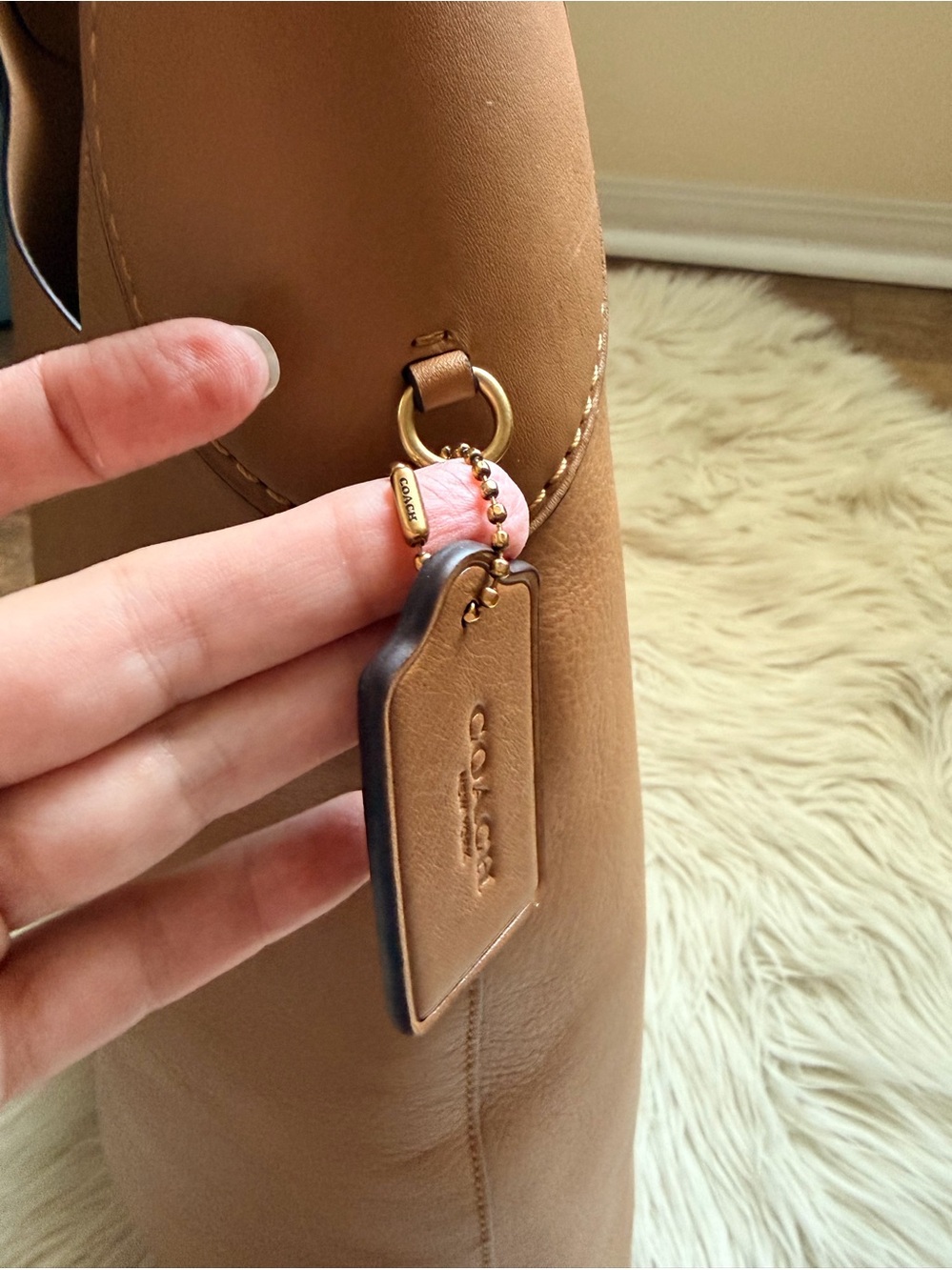 Coach Brooklyn Shoulder Bag 39 Honey Brown - Picture 9 of 17